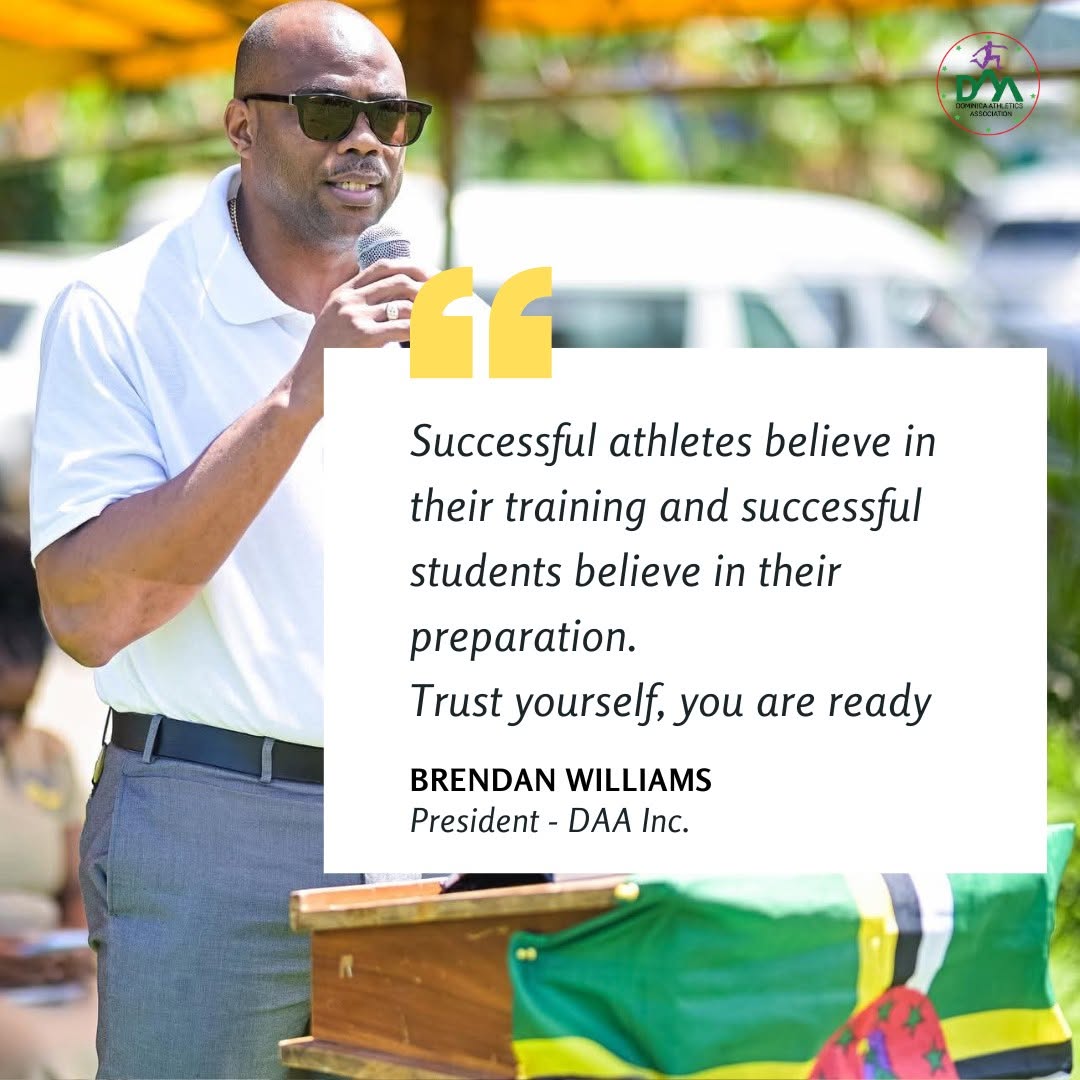Brendan Williams. Photo from the Dominica Athletics Association